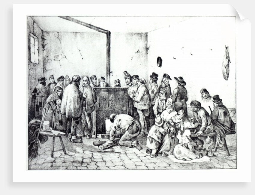 The Public Warming Room in Paris, 1840 by Victor Adam