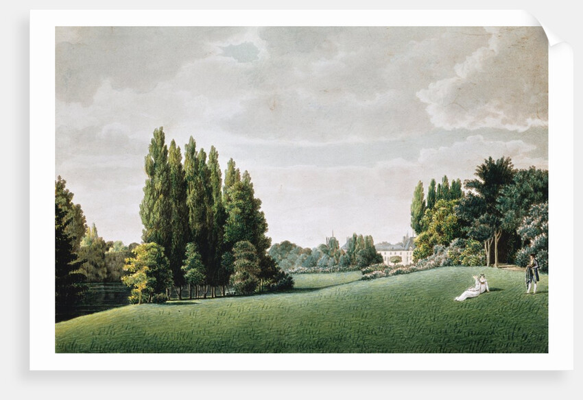 View of the Chateau near the Stone Bridge by Auguste Simon (after) Garneray