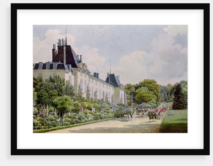 View of the Garden Facade of the Chateau by Auguste Simon Garneray