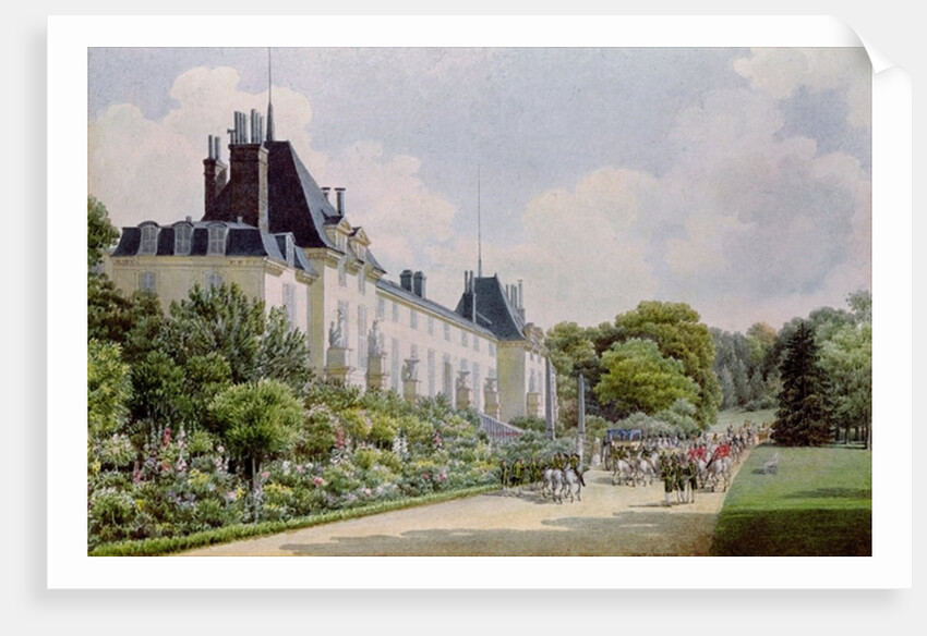 View of the Garden Facade of the Chateau by Auguste Simon Garneray