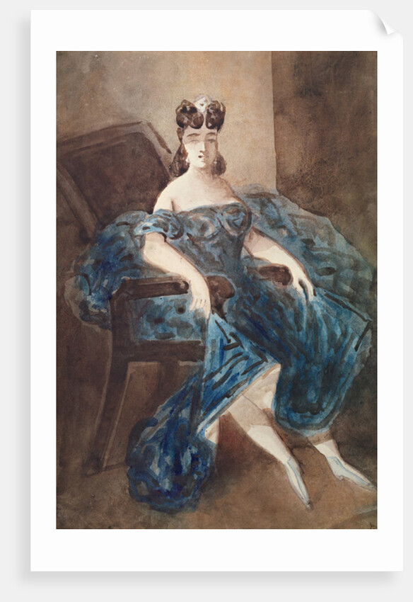 Woman Seated in an Armchair by Constantin Guys