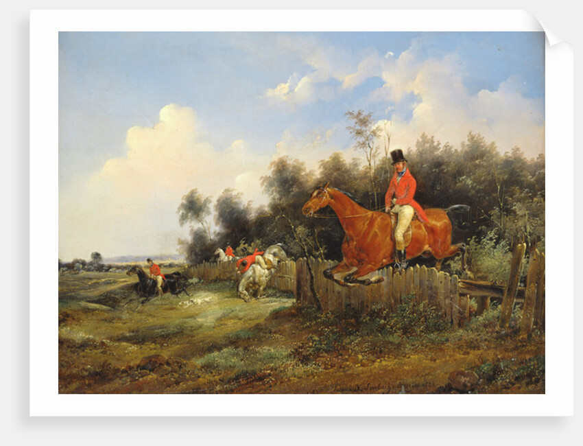 Hunting Scene by Bernard Edouard Swebach