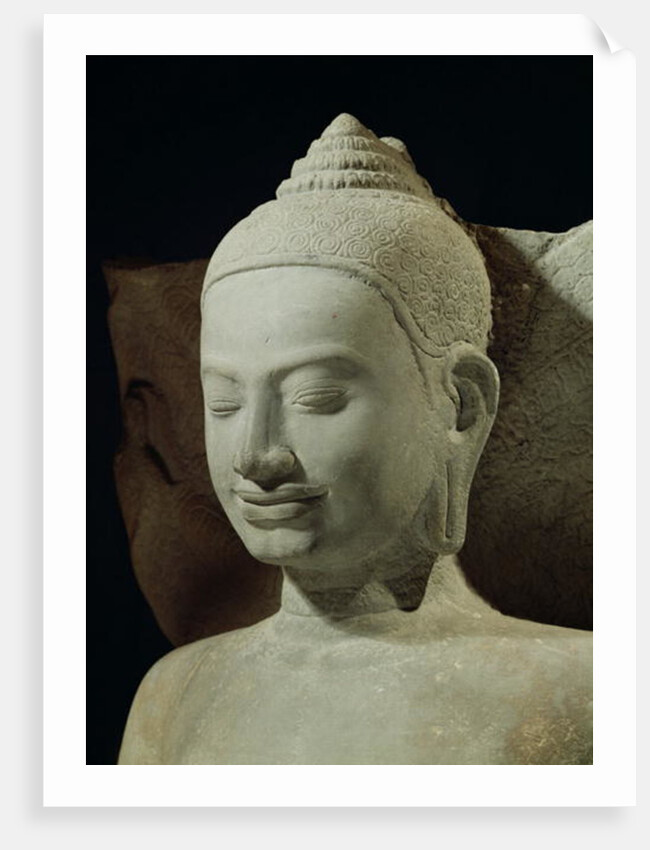 Buddha in Meditation on the Naga King, Mucilinda by Cambodian Cambodian