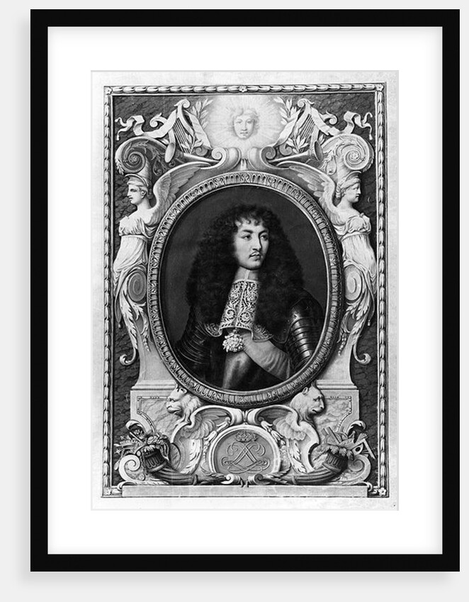 Medallion Portrait of Louis XIV by Nicolas Robert