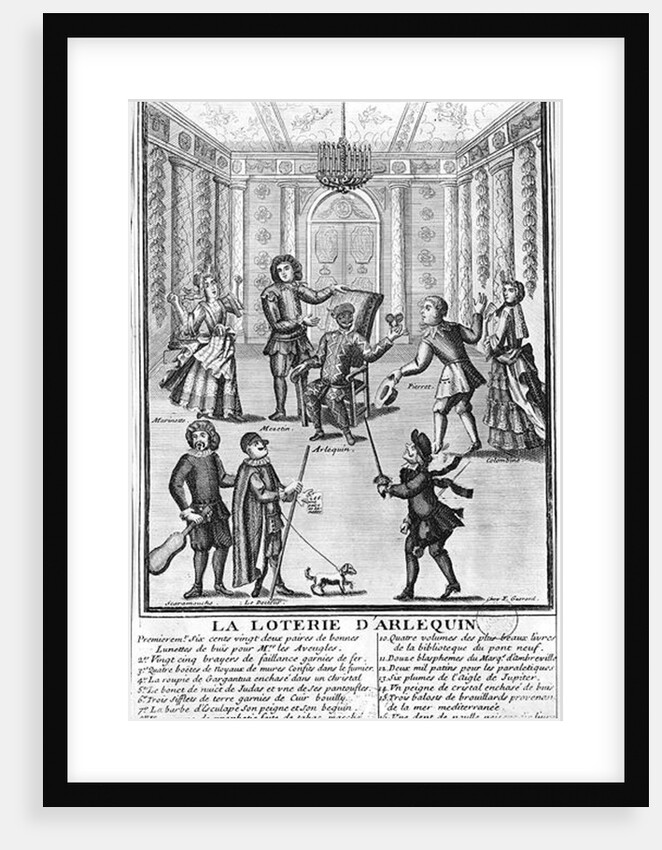 Harlequin's Lottery by French School