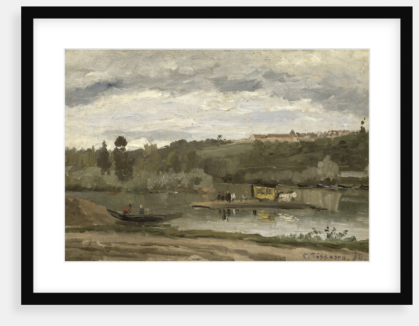 Ferry at Varenne-Saint-Hilaire, 1864 by Camille Pissarro