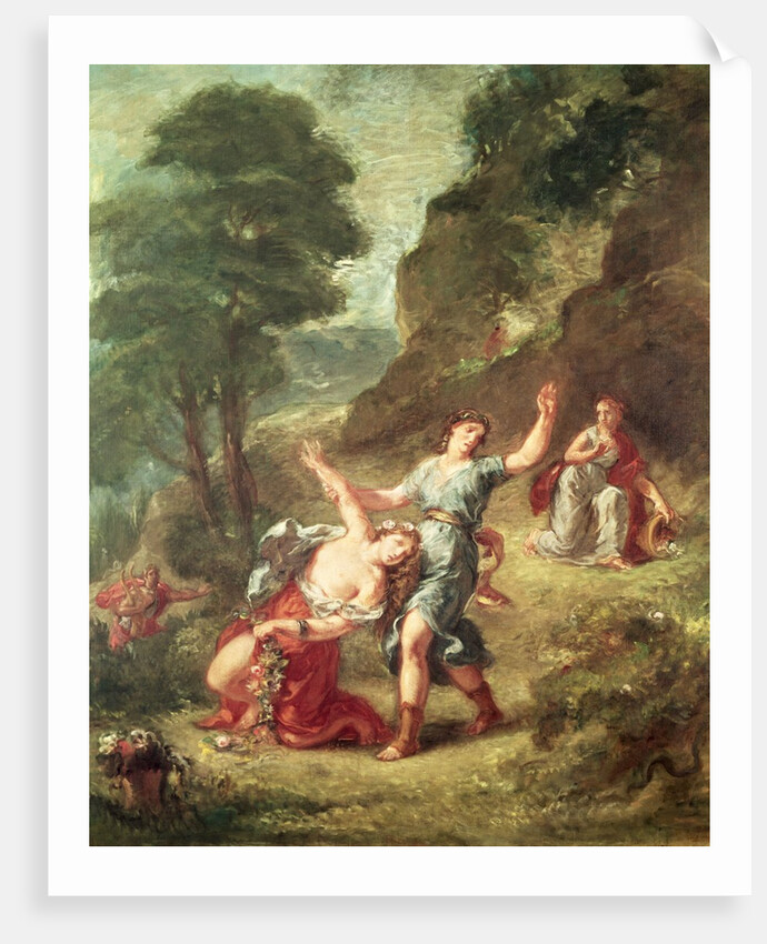 Orpheus and Eurydice, Spring from a series of the Four Seasons, 1862 by Ferdinand Victor Eugene Delacroix