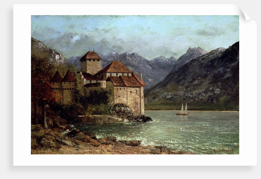The Chateau de Chillon, 1875 by Gustave Courbet