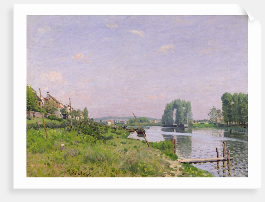 Ile Saint-Denis, 1872 by Alfred Sisley