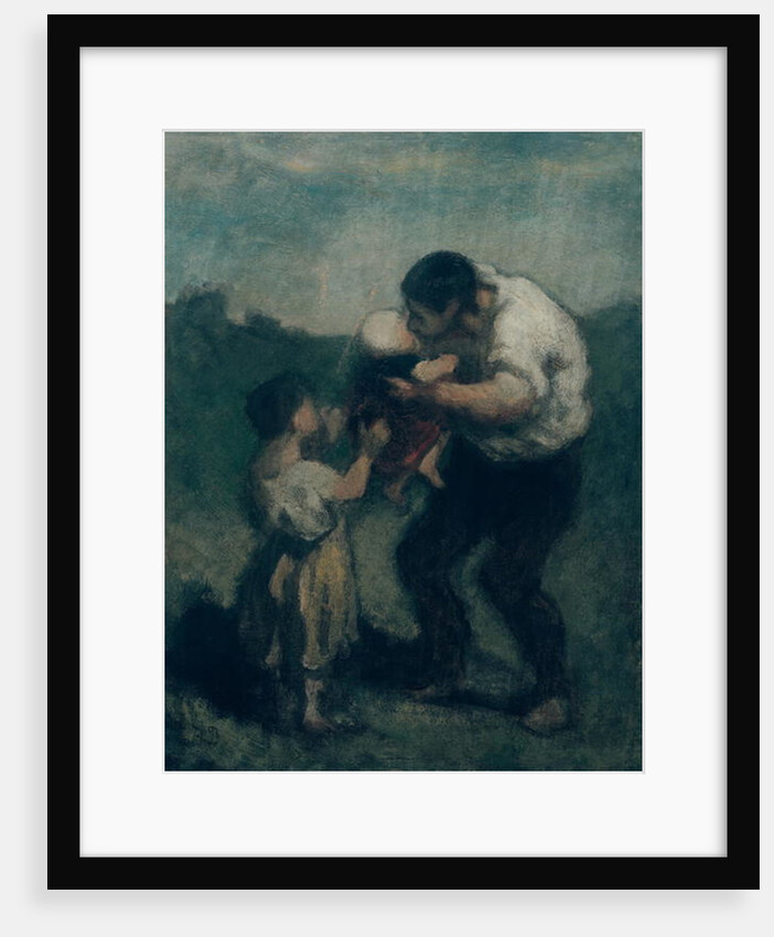 The Kiss, c.1845-48 by Honore Daumier