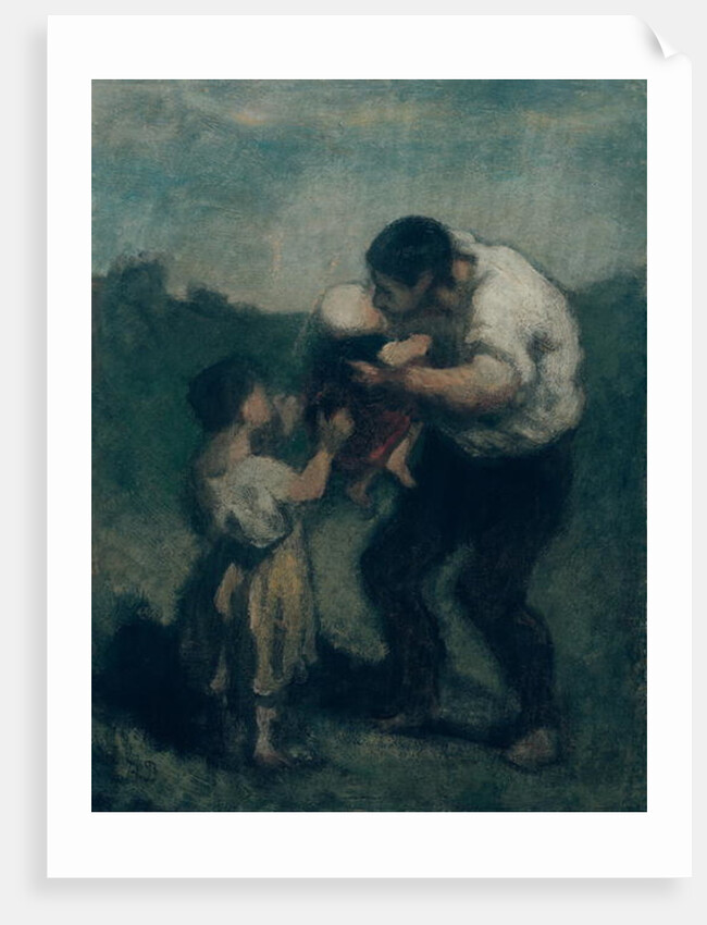 The Kiss, c.1845-48 by Honore Daumier