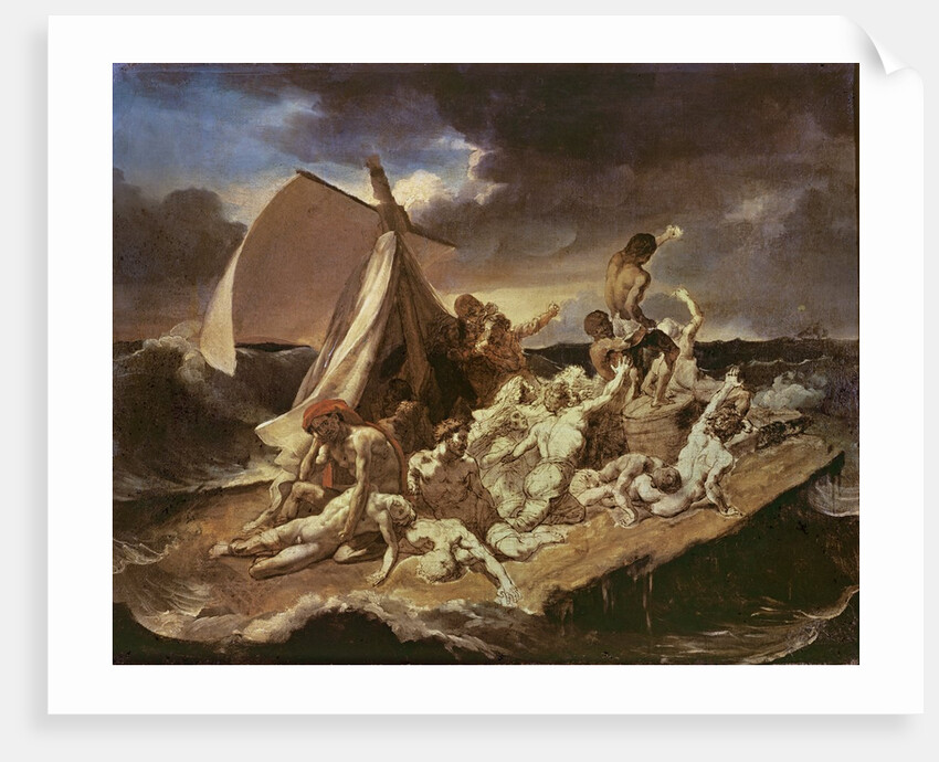 Second study for the Raft of the Medusa by Theodore Gericault
