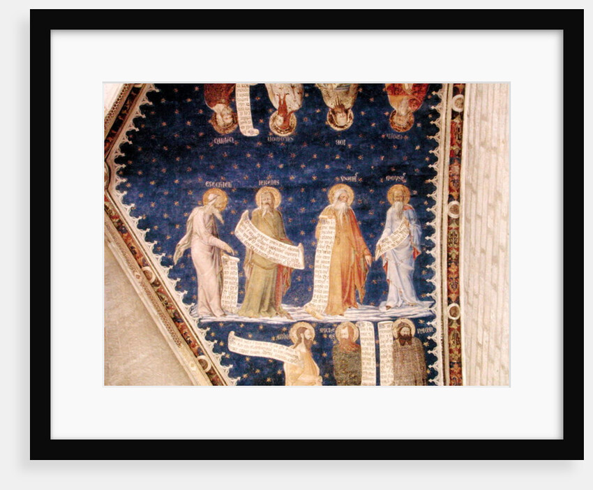 The Prophets Ezekiel, Jeremiah, Isaiah and Moses, from La Salle de la Grande Audience c.1353 by Matteo di Giovanetto da Viterbo