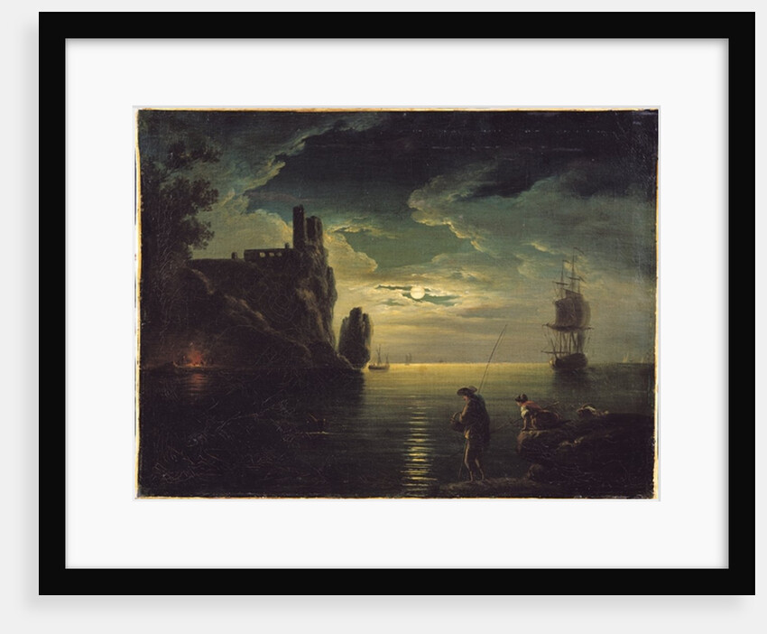 Evening Seascape by Claude Joseph Vernet