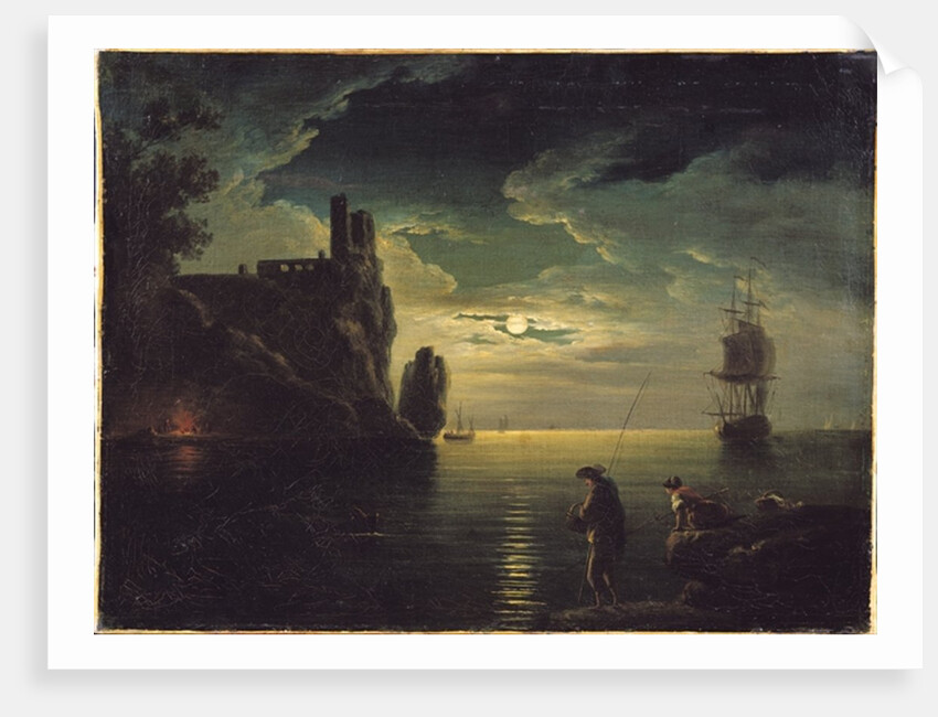 Evening Seascape by Claude Joseph Vernet