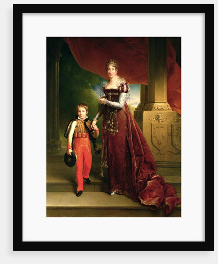 Marie Amelie de Bourbon Duchess of Orleans and her Son, Prince Ferdinand Duke of Chartres by Francois Pascal Simon Baron Gerard