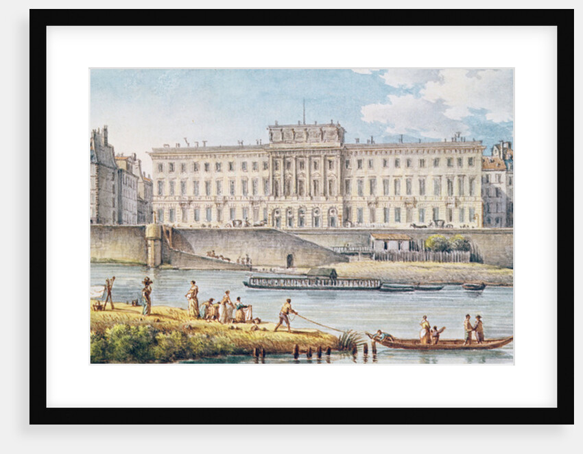 View of the Hotel des Monnaies at the Confluence of the Two Branches of the Seine by Victor Jean Nicolle