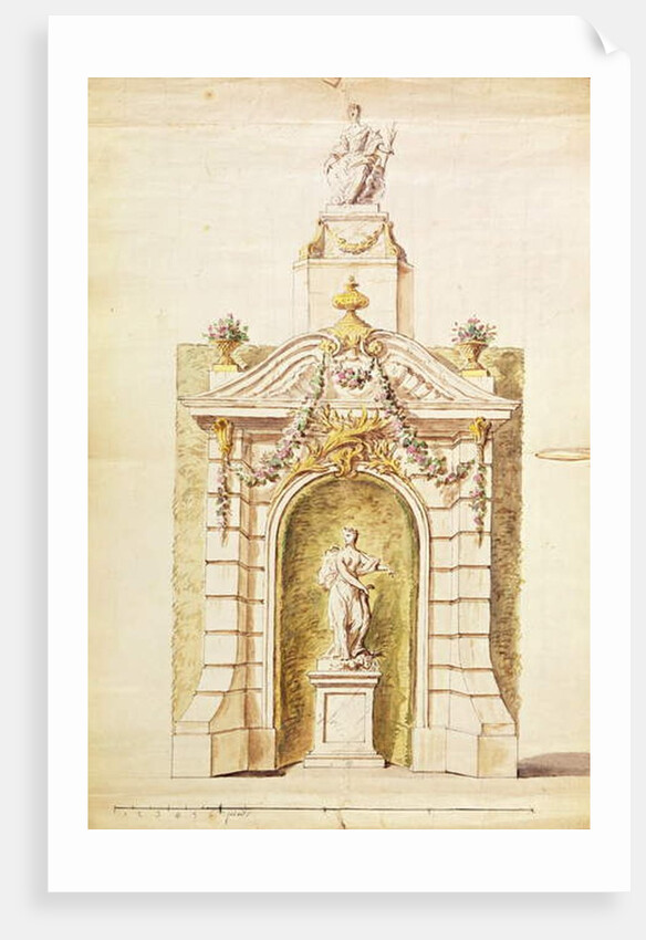 Project for the Fire of St. John, 1741 by P. L. & L. C. Dumesnil