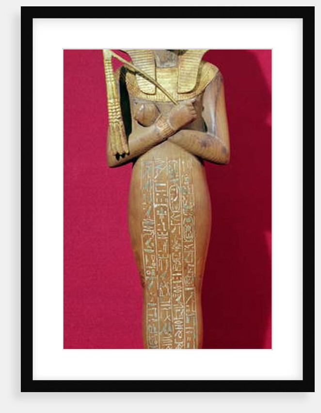 Shabti figure of the king from the Tomb of Tutankhamun New Kingdom by Egyptian 18th Dynasty