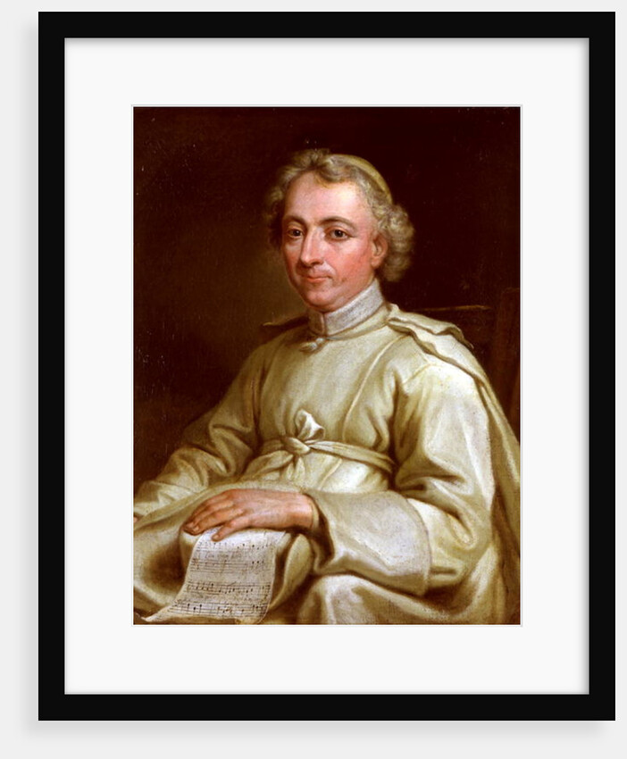 Portrait of a Canon Holding a Score Sheet by Eustache Restout