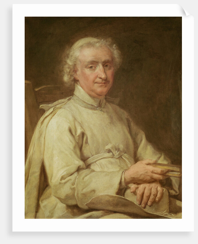 Portrait of a Canon Holding a Book by Eustache Restout