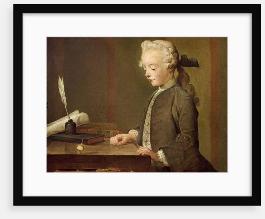 The Child with a Teetotum, Portrait of Auguste-Gabriel Godefroy 1741 by Jean-Baptiste Simeon Chardin
