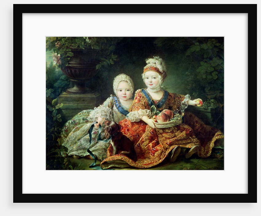 Louis de France duc de Berry and Louis de France comte de Provence by Francois-Hubert Drouais