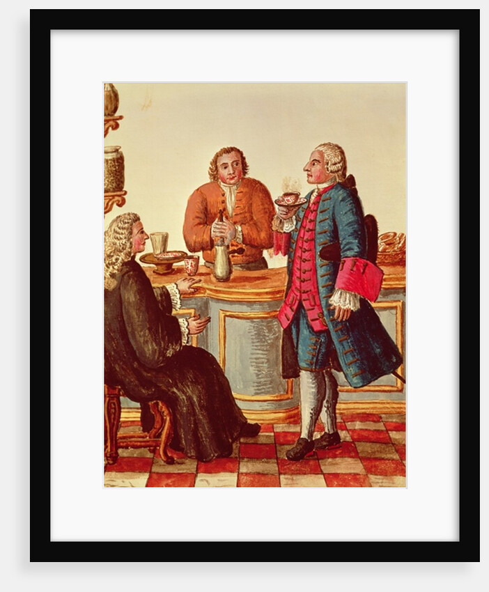 Venetian Noblemen in a Cafe by Jan van Grevenbroeck