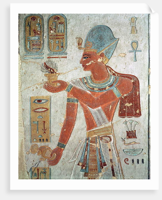 Ramesses III in battle dress by Egyptian 19th Dynasty