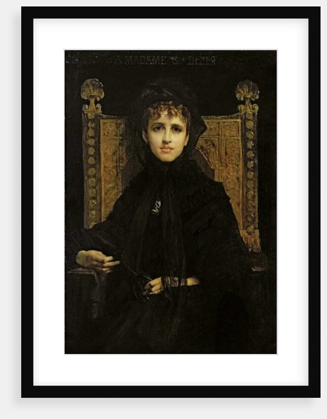 Portrait of Madame Georges Bizet 1878 by Jules Elie Delaunay