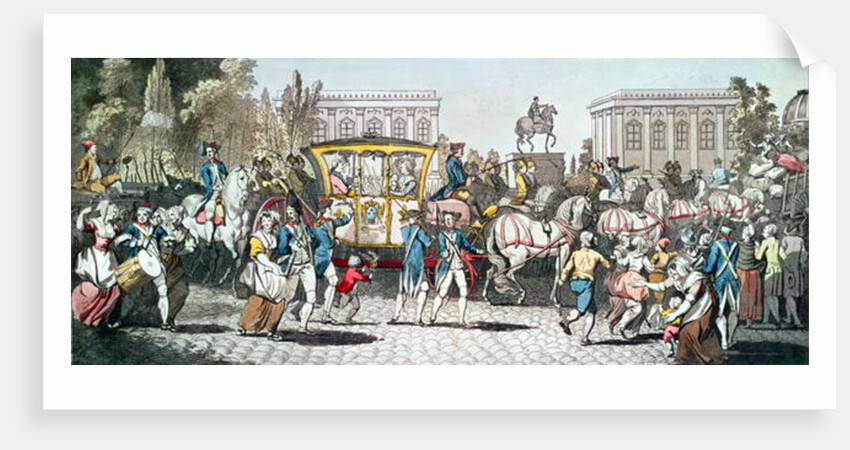 The Entry of Louis XVI into Paris, 6th October 1789 by English School