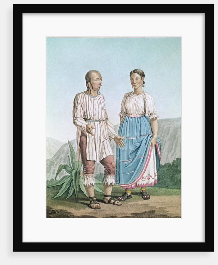 Costumes of the Indians of Michouacan by Pierre Antoine Marchais