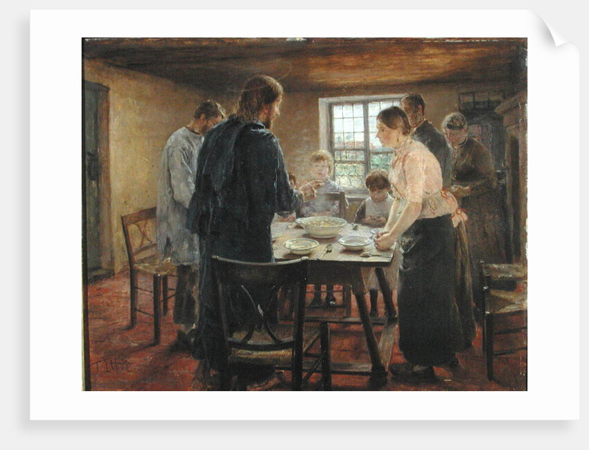 Christ with the Peasants, c.1887-88 by Fritz von Uhde