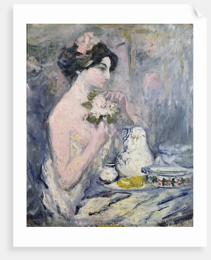 Woman with a Bouquet by Pierre Laprade