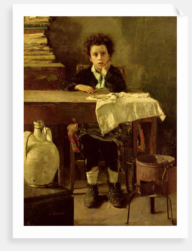The Little Schoolboy, or The Poor Schoolboy by Antonio Mancini