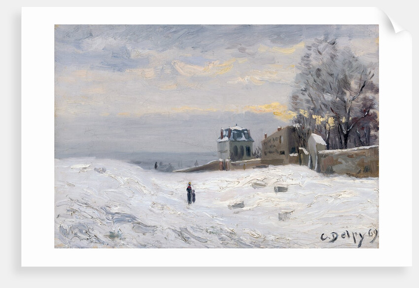 Snow at Montmartre, 1869 by Hippolyte Camille Delpy