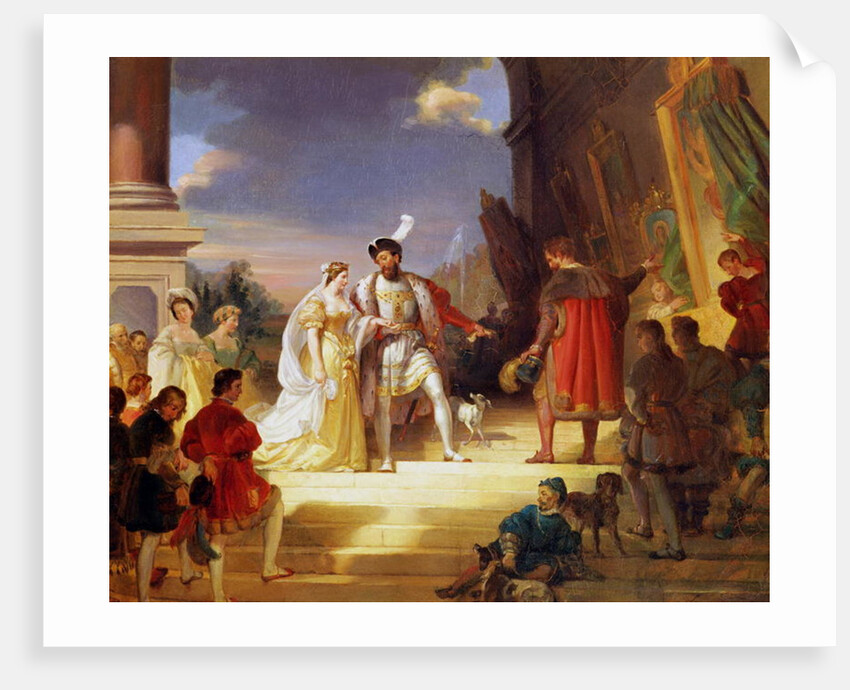 Francois I with Leonardo da Vinci by Alexandre Evariste Fragonard