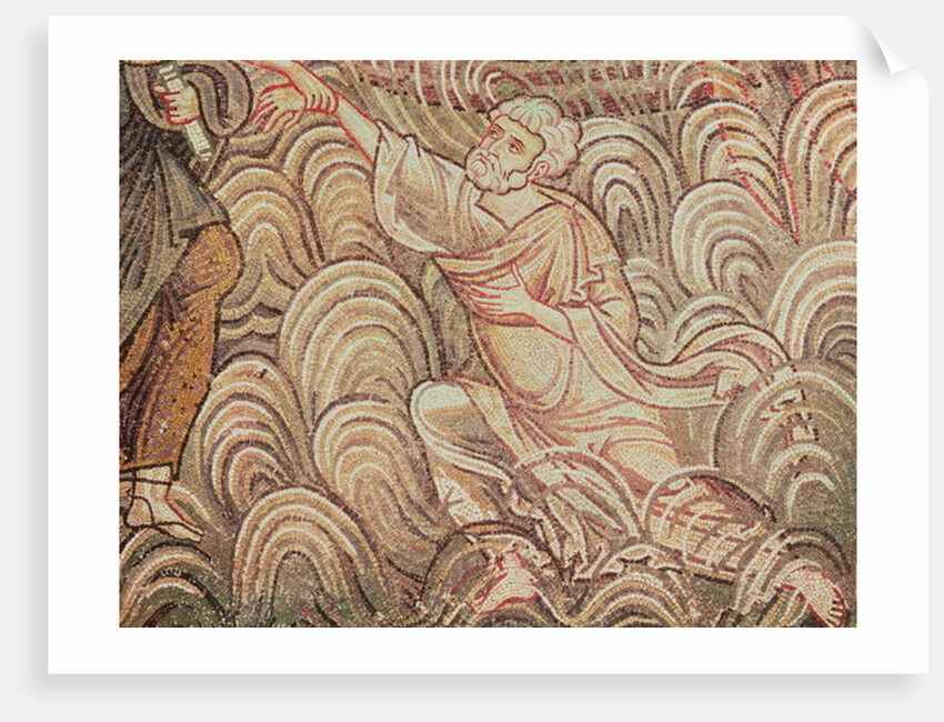 St. Peter Saved from Drowning by Christ by Byzantine School