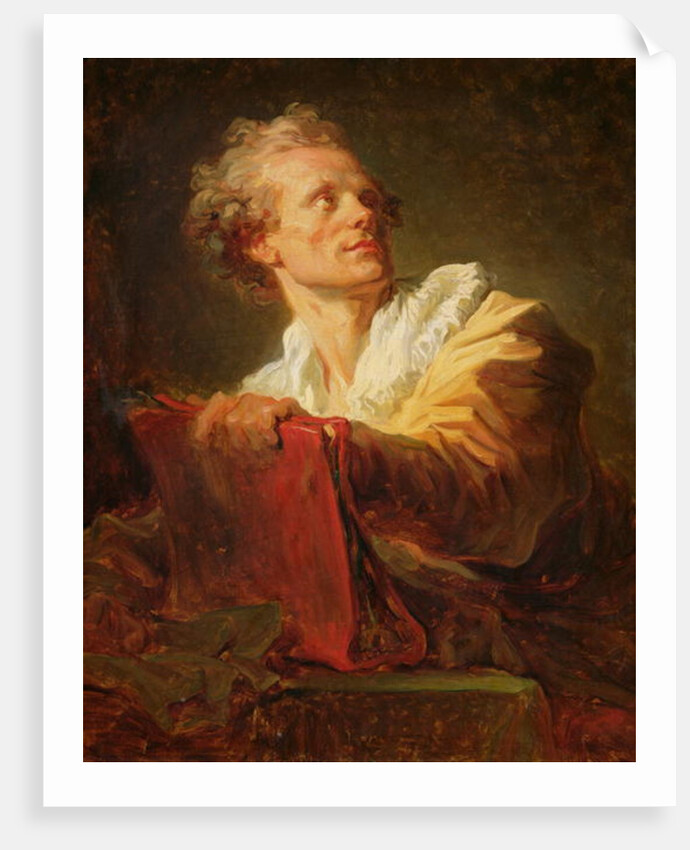 Portrait of a Young Artist, presumed to be Jacques-Andre Naigeon by Jean-Honore Fragonard