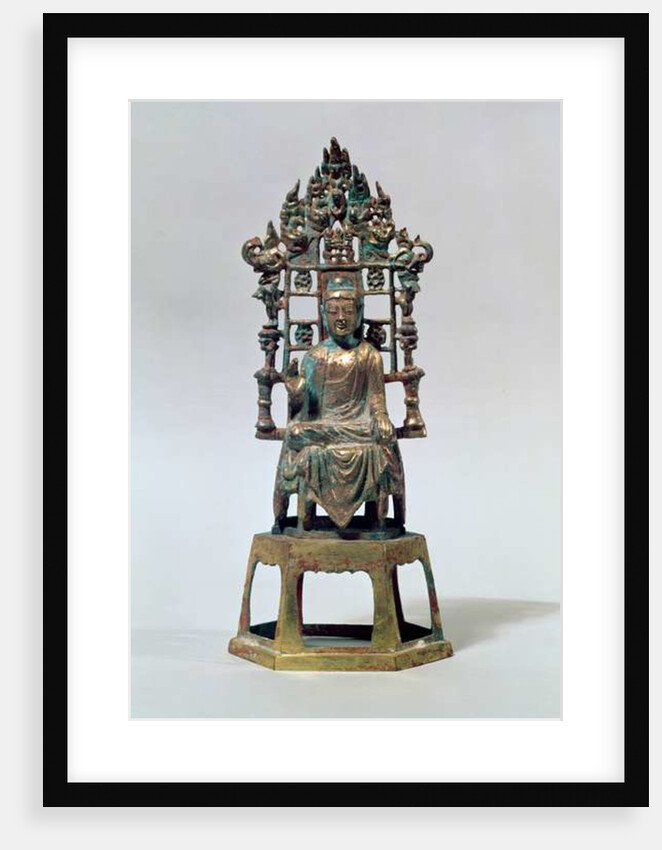 Statuette of Buddha in meditation, Tang Dynasty, 618-907 by School Chinese