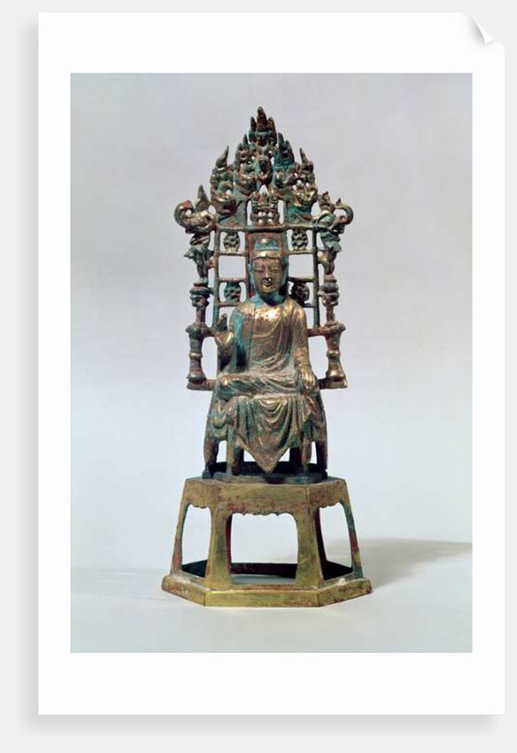 Statuette of Buddha in meditation, Tang Dynasty, 618-907 by School Chinese