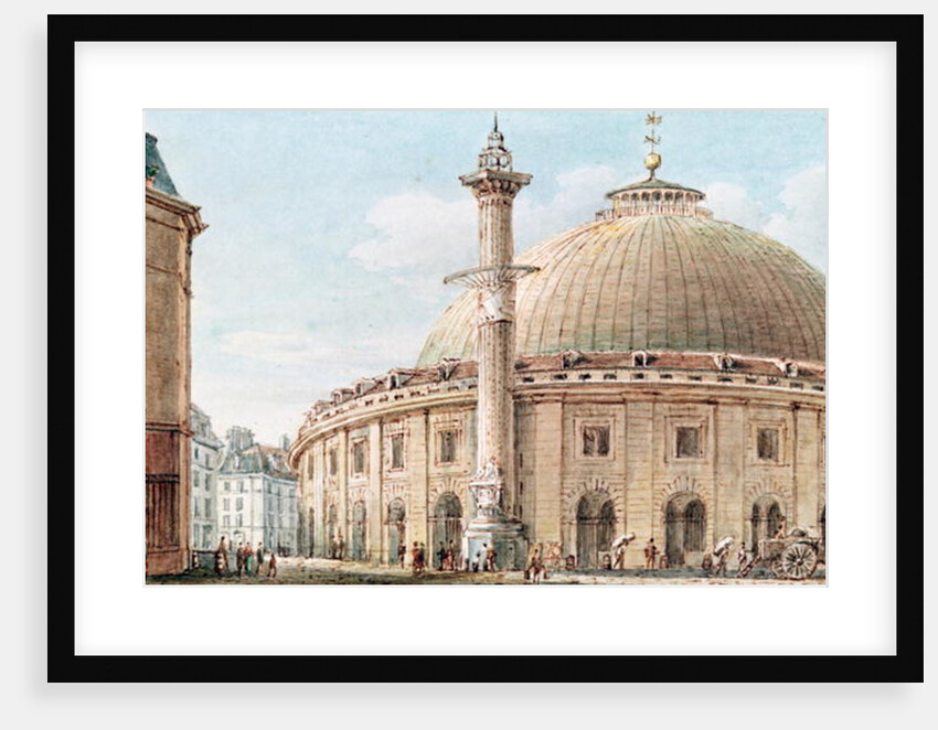 View of the Grain Market and the Astronomical Column, Paris, 18th-19th century by Victor Jean Nicolle