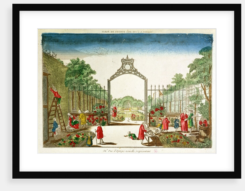 A Market Garden at One of the Gates of Paris by French School