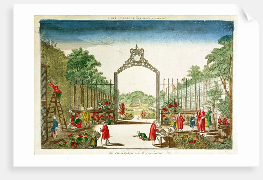 A Market Garden at One of the Gates of Paris by French School