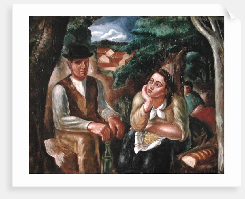 The Peasant Meal at Vallet by Amedee de La Patelliere