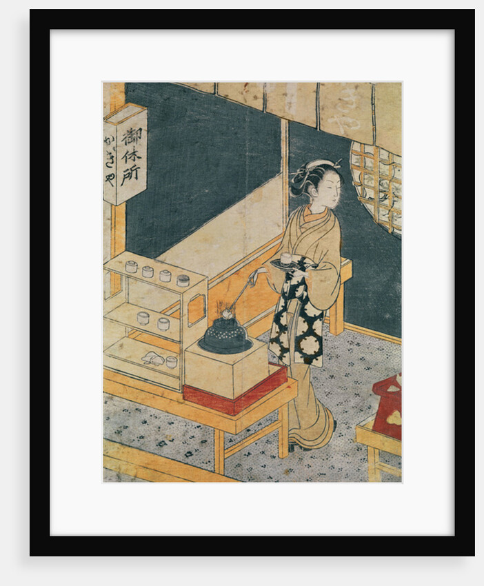Servant Making Tea by Suzuki Harunobu