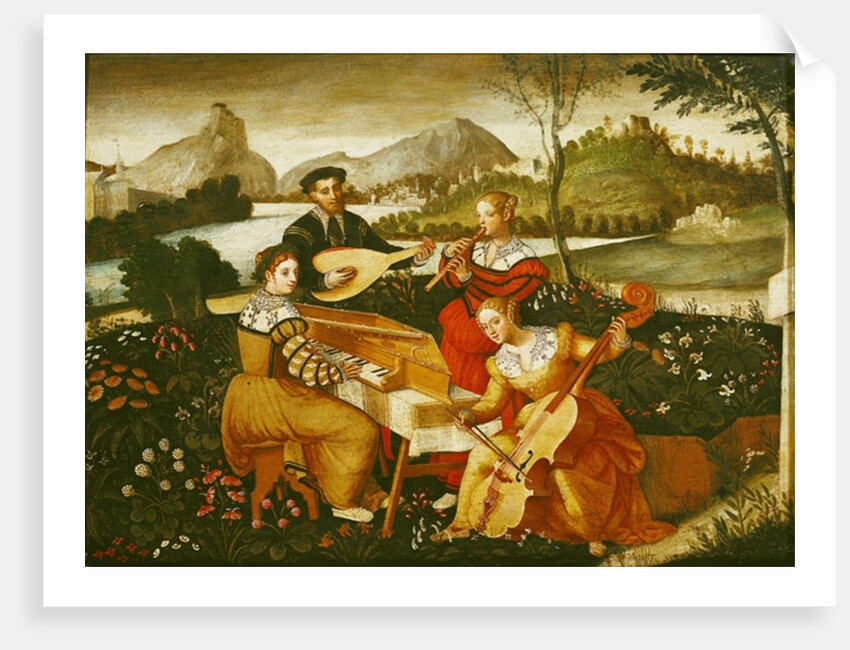 The Outdoor Concert by Italian School