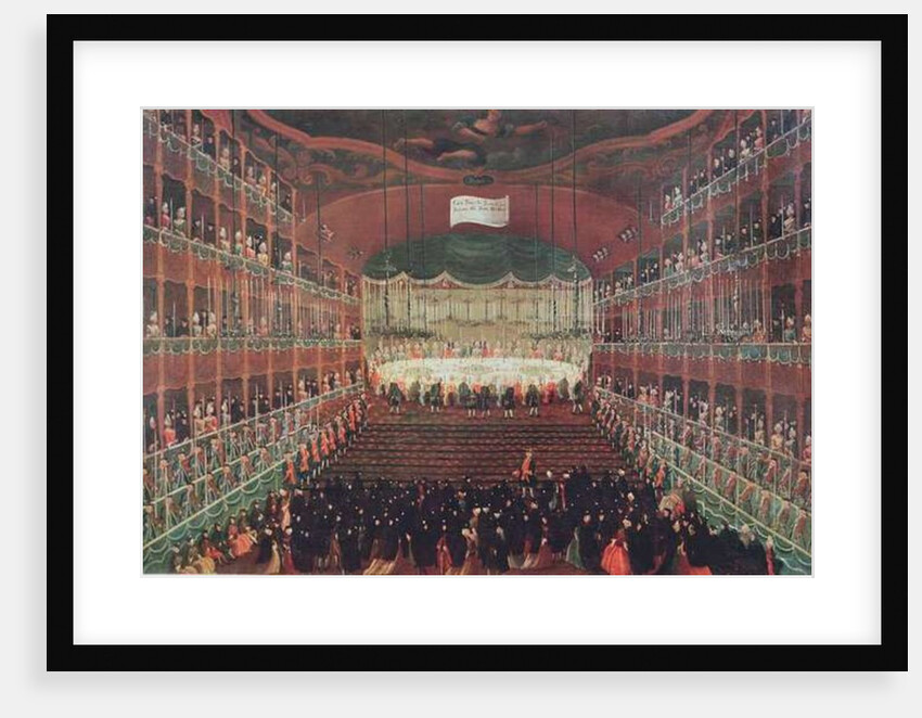 A Meal at the San Benedetto Theatre by Gabriele Bella