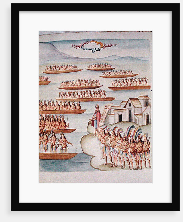 Tome 4 fol.14 Tlatelolco and the Lagoon by Diego Garcia Panes y Avellan