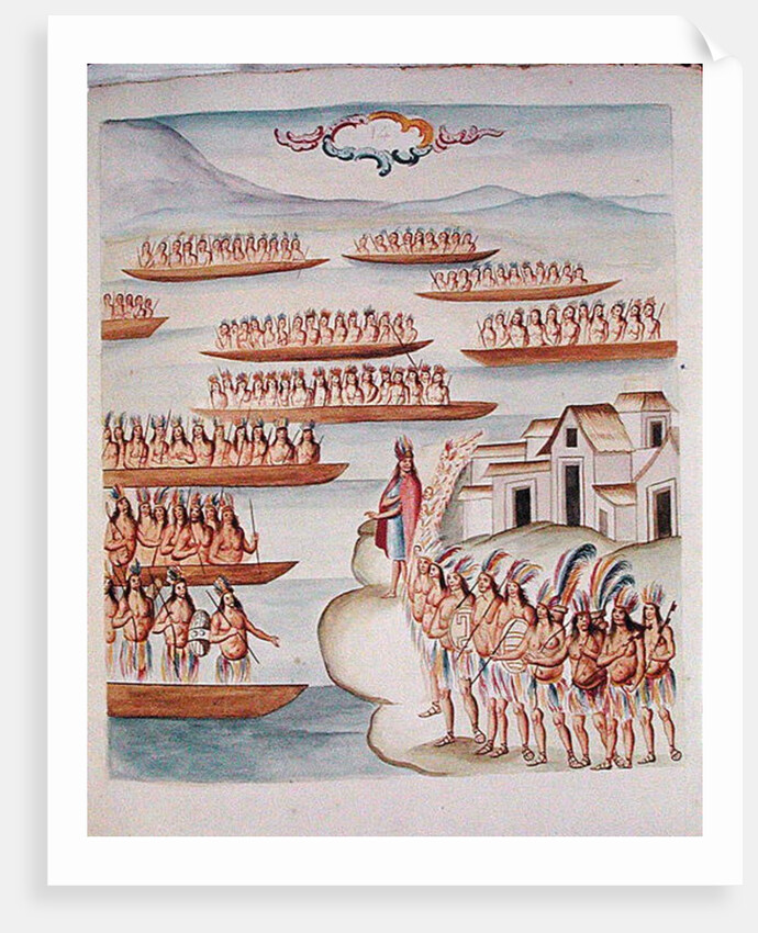 Tome 4 fol.14 Tlatelolco and the Lagoon by Diego Garcia Panes y Avellan